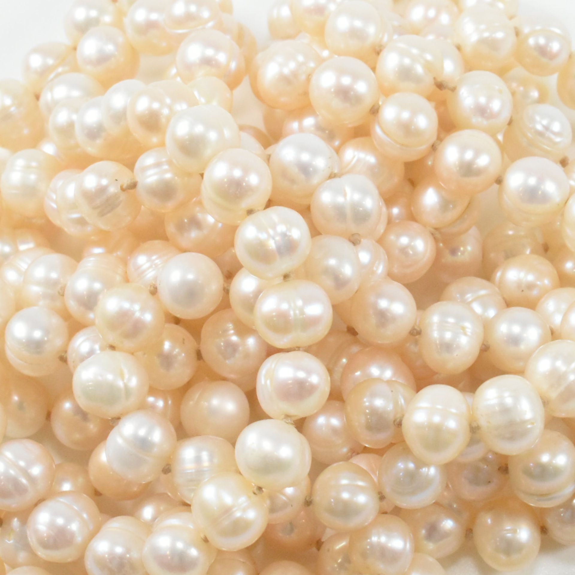 TWO STRING OF CULTURED BAROQUE PEARLS - Image 6 of 6