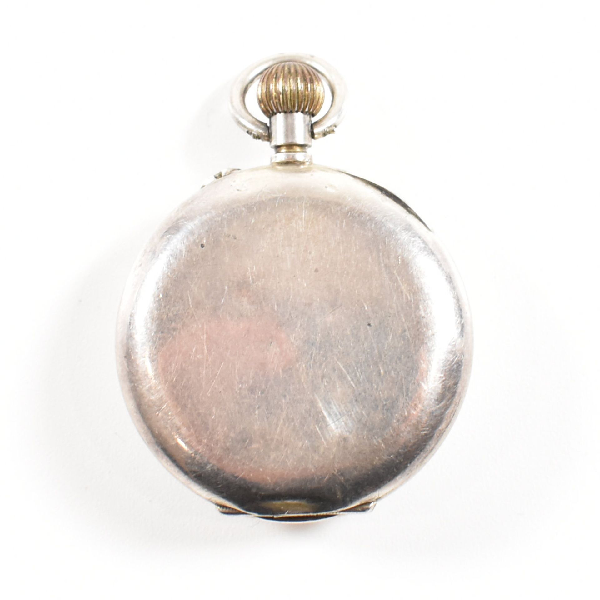 EARLY 20TH CENTURY SILVER FOB POCKET WATCH - Image 2 of 7