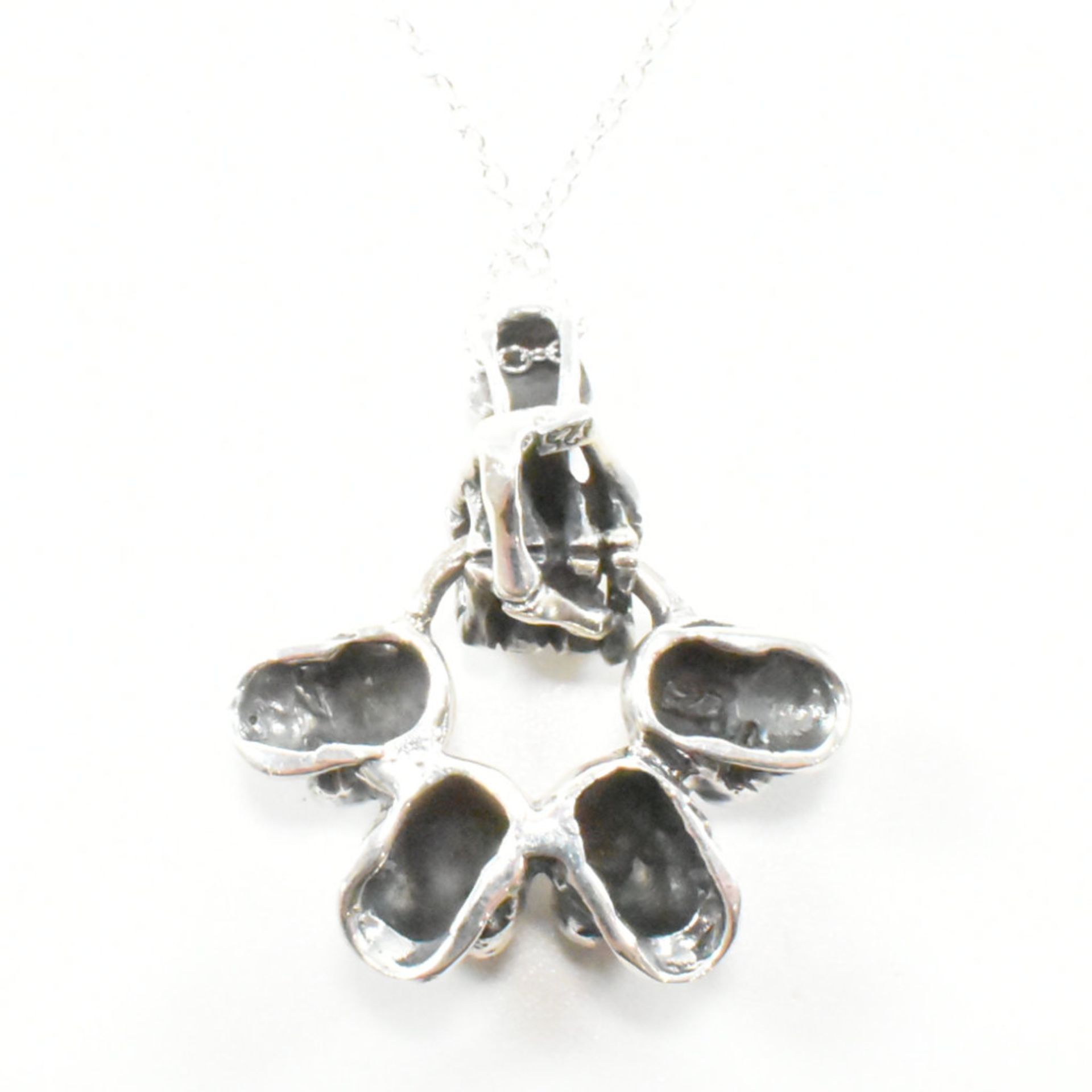 925 SILVER SKULL PENDANT NECKLACE - Image 3 of 5