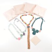COLLECTION OF ASSORTED CONTEMPORARY LOLA ROSE STONE NECKLACES
