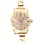 VINTAGE LADIES OMEGA SEAMASTER GOLD PLATED WATCH AF