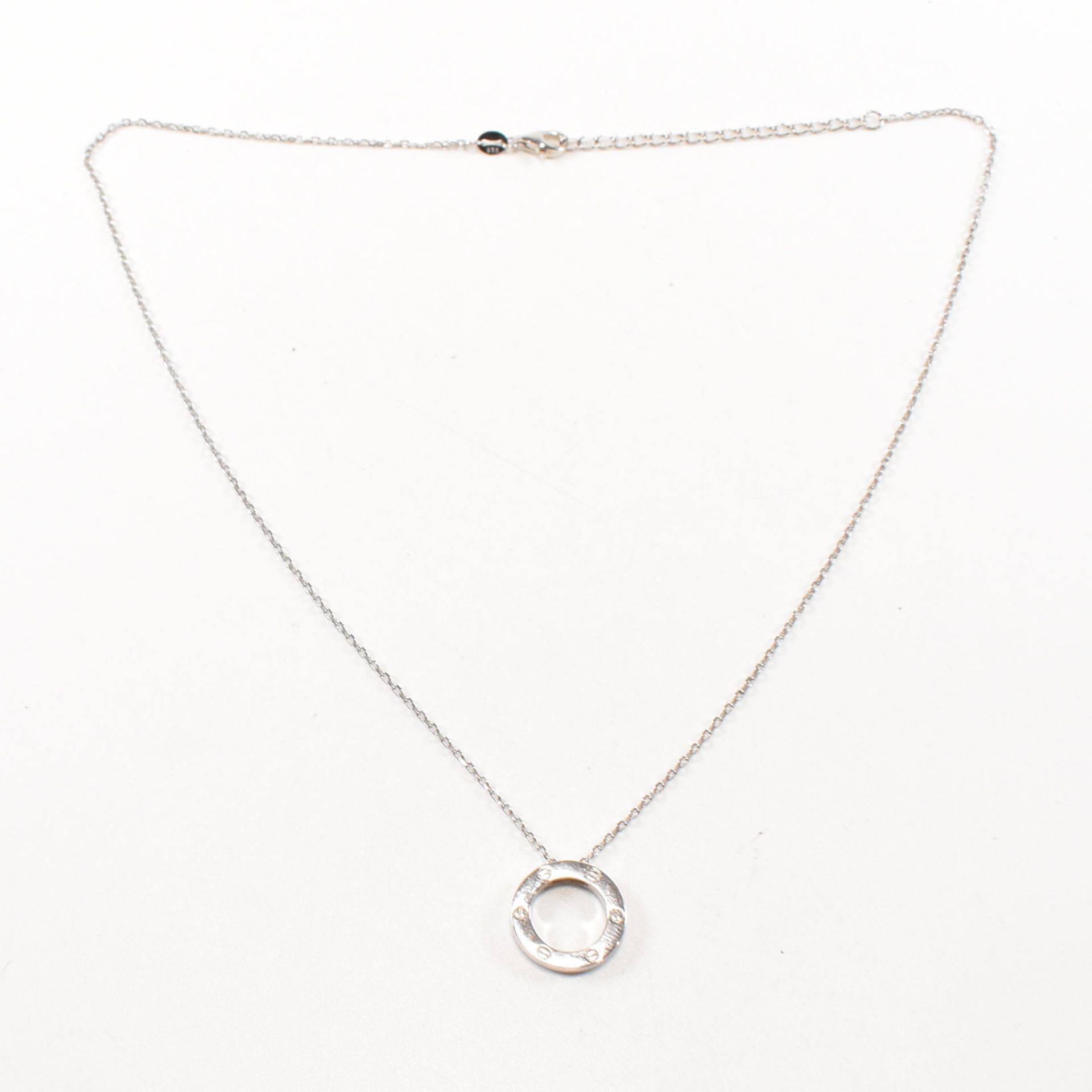 SILVER DESIGNER STYLE PENDANT NECKLACE - Image 4 of 7