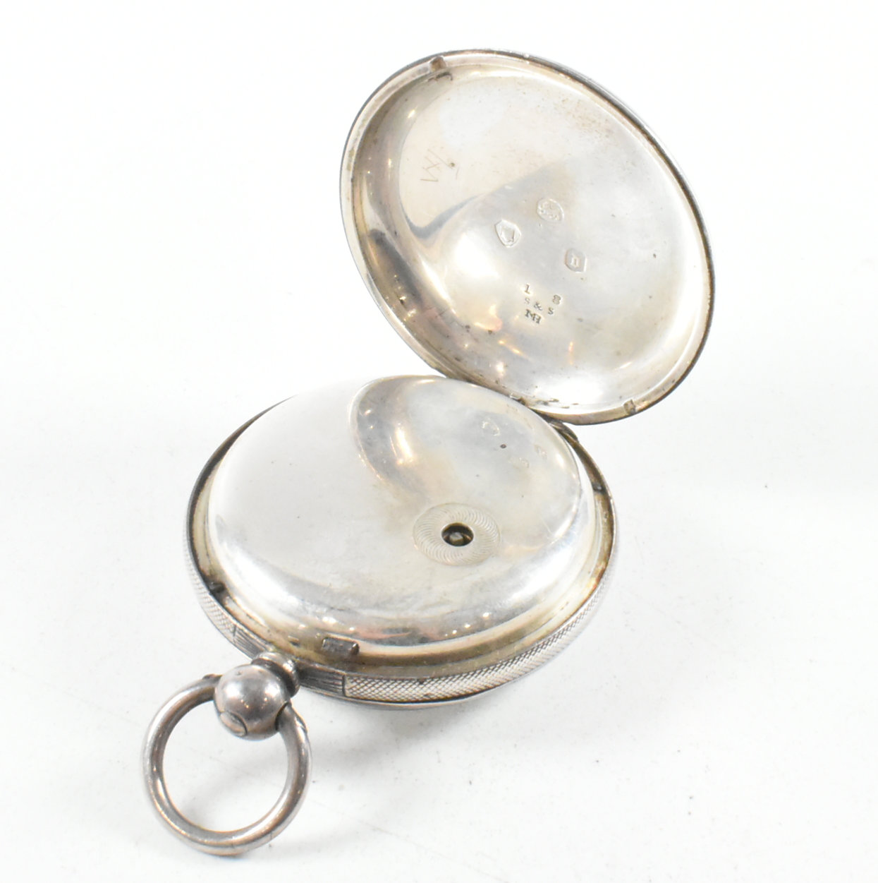 TWO ANTIQUE SILVER CASED POCKET WATCHES - Image 7 of 9
