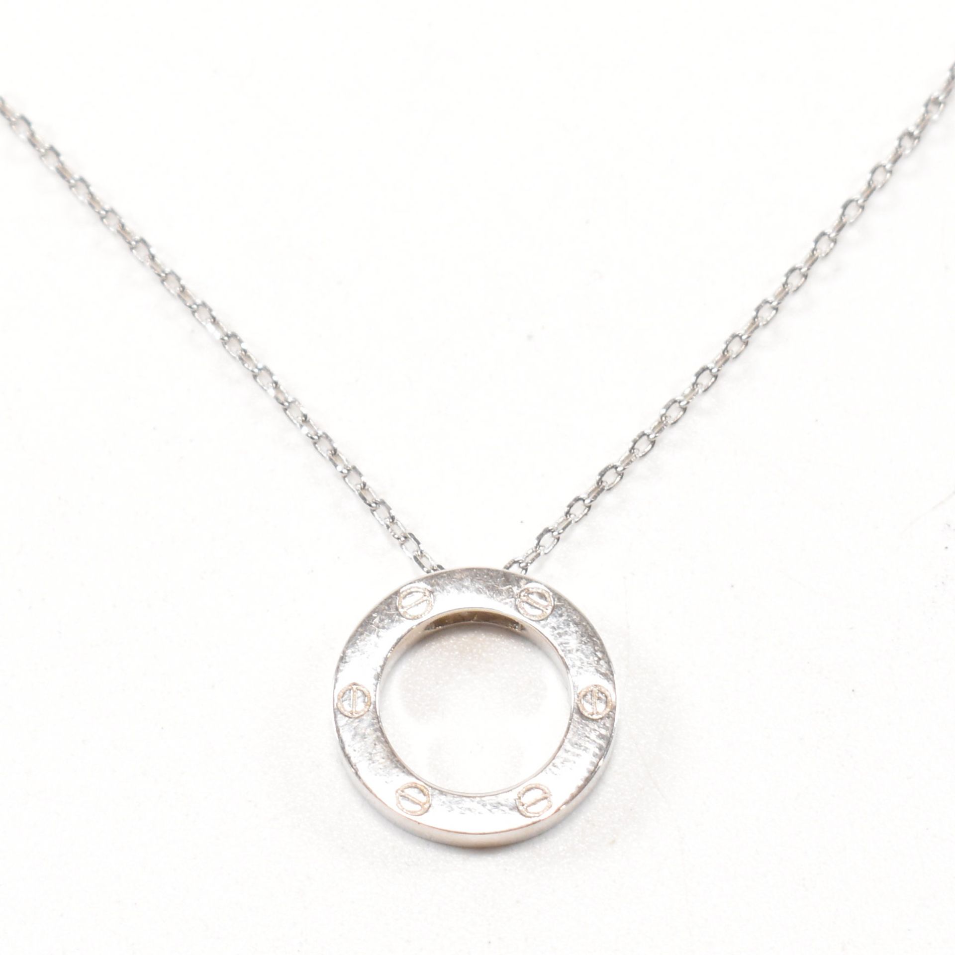 SILVER DESIGNER STYLE PENDANT NECKLACE - Image 2 of 7