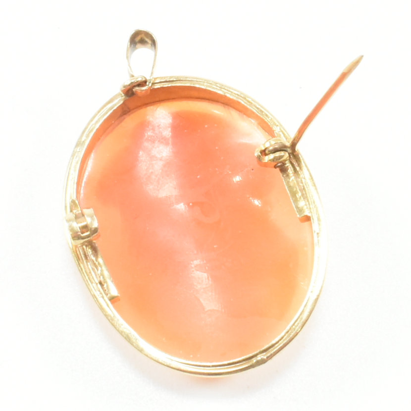 9CT GOLD CAMEO BROOCH - Image 4 of 10