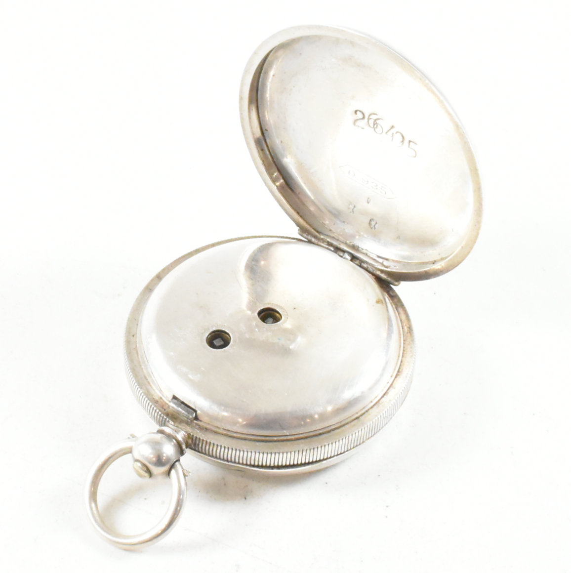 TWO ANTIQUE SILVER CASED POCKET WATCHES - Image 5 of 9
