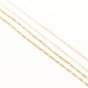 18CT & 9CT GOLD NECKLACE CHAINS