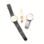 COLLECTION OF THREE ASSORTED VINTAGE WRISTWATCHES