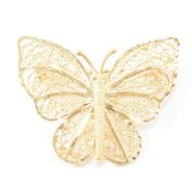 VINTAGE 18CT GOLD BUTTERFLY BROOCH PIN