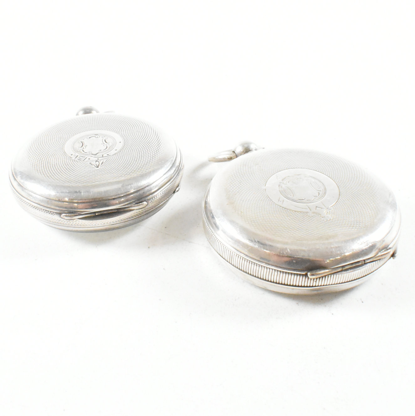 TWO ANTIQUE SILVER CASED POCKET WATCHES - Image 8 of 9