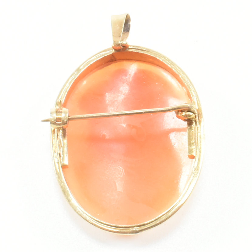 9CT GOLD CAMEO BROOCH - Image 3 of 10