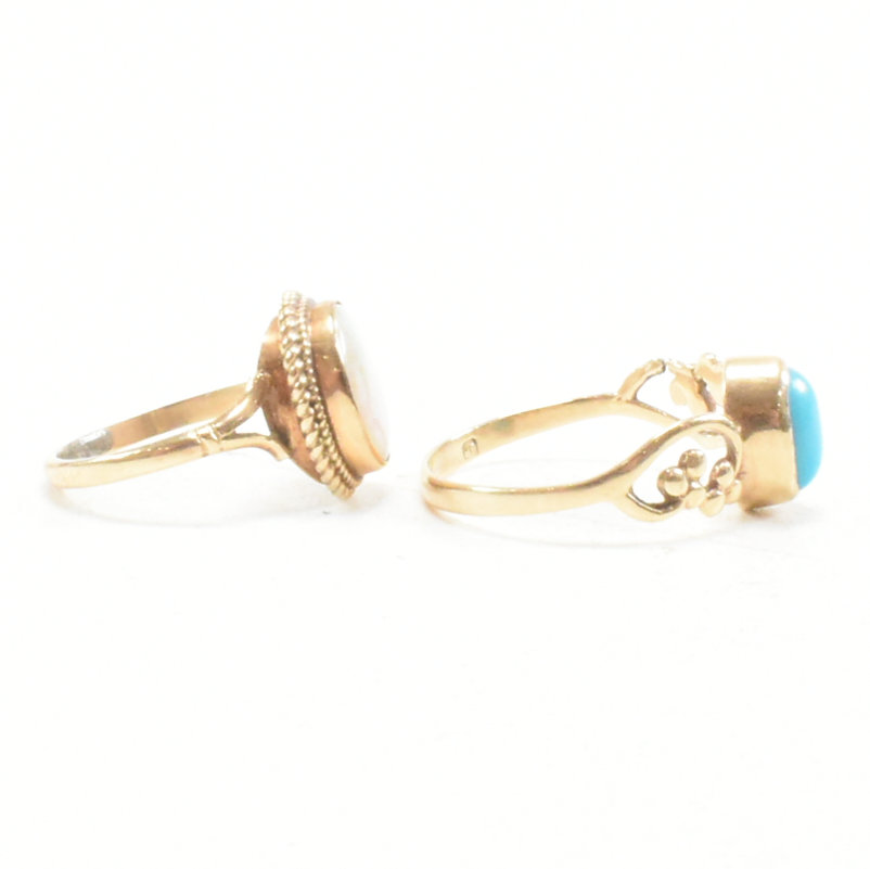 TWO HALLMARKED 9CT GOLD GEM SET RINGS - Image 5 of 8