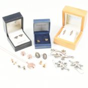 COLLECTION OF 925 SILVER JEWELLERY LIZARD BEE