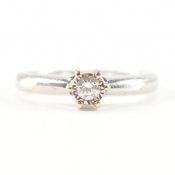 9CT GOLD & DIAMOND SOLITAIRE RING