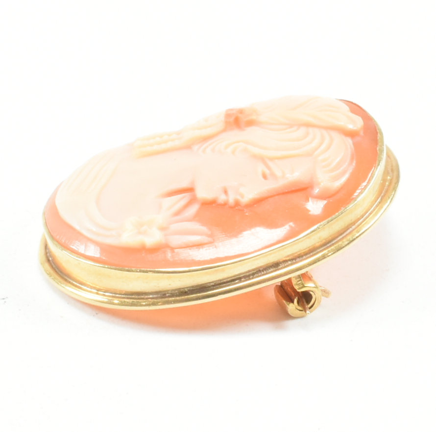 9CT GOLD CAMEO BROOCH - Image 6 of 10