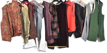 COLLECTION OF VINTAGE LATE 20TH CENTURY COSTUME WAISTCOATS