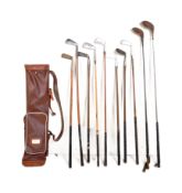 COLLECTION OF 20TH CENTURY VINTAGE GOLF CLUBS