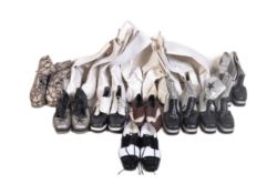 COLLECTION OF VINTAGE FOOTWEAR AS USED IN THEATRE