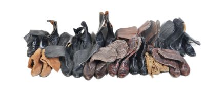COLLECTION OF VINTAGE BOOTS AND SHOES USED IN THEATRE
