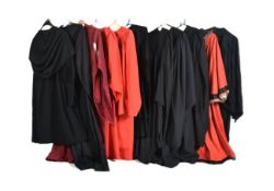 COLLECTION OF VINTAGE THEATRICALLY USED ACADEMIC GOWNS