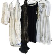 COLLECTION OF FIVE THEATRICAL COSTUME DRESSES