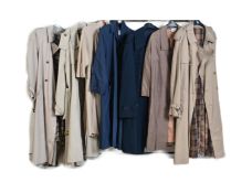 COLLECTION OF VINTAGE THEATRICALLY USED TRENCH COATS