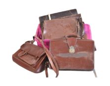 COLLECTION OF VINTAGE LEATHER BRIEFCASES