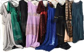 COLLECTION OF VINTAGE THEATRICAL COSTUME WOMENS DRESSES