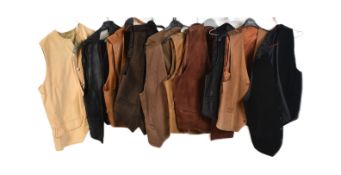 COLLECTION OF VINTAGE THEATRICAL COWBOY STYLE WAISTCOATS