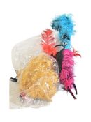 COLLECTION OF VINTAGE COSTUME FEATHERED HEADGEAR