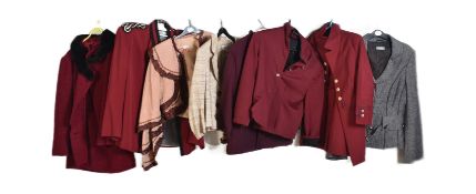 COLLECTION OF EIGHT LADIES VINTAGE COSTUME JACKETS