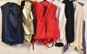 COLLECTION OF THEATRICAL 20TH CENTURY SHOW STYLE WAISTCOATS