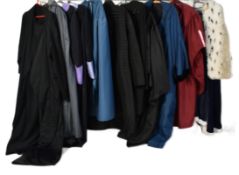 COLLECTION OF THEATRICAL ACADEMIC COSTUME GOWNS / CAPES