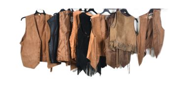 COLLECTION OF VINTAGE THEATRICAL COWBOY WAISTCOATS
