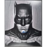 BATMAN VS SUPERMAN - BEN AFFLECK - AUTOGRAPHED BATMAN PHOTOGRAPH