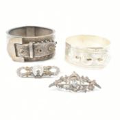 COLLECTION OF VINTAGE & VICTORIAN SILVER JEWELLERY