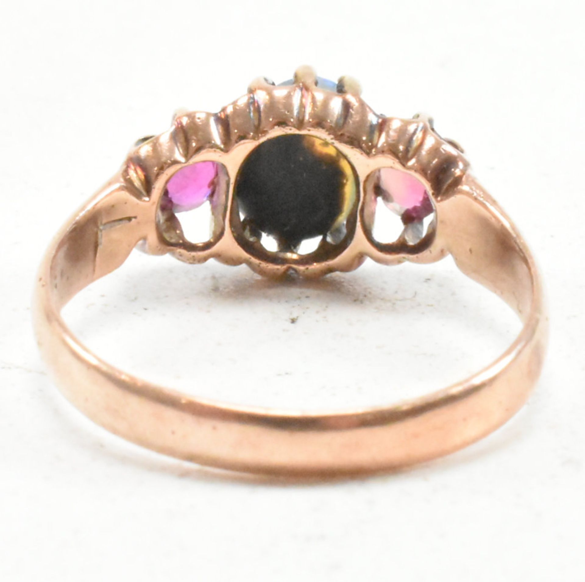 EARLY 20TH CENTURY GOLD OPAL & RUBY RING - Image 4 of 7