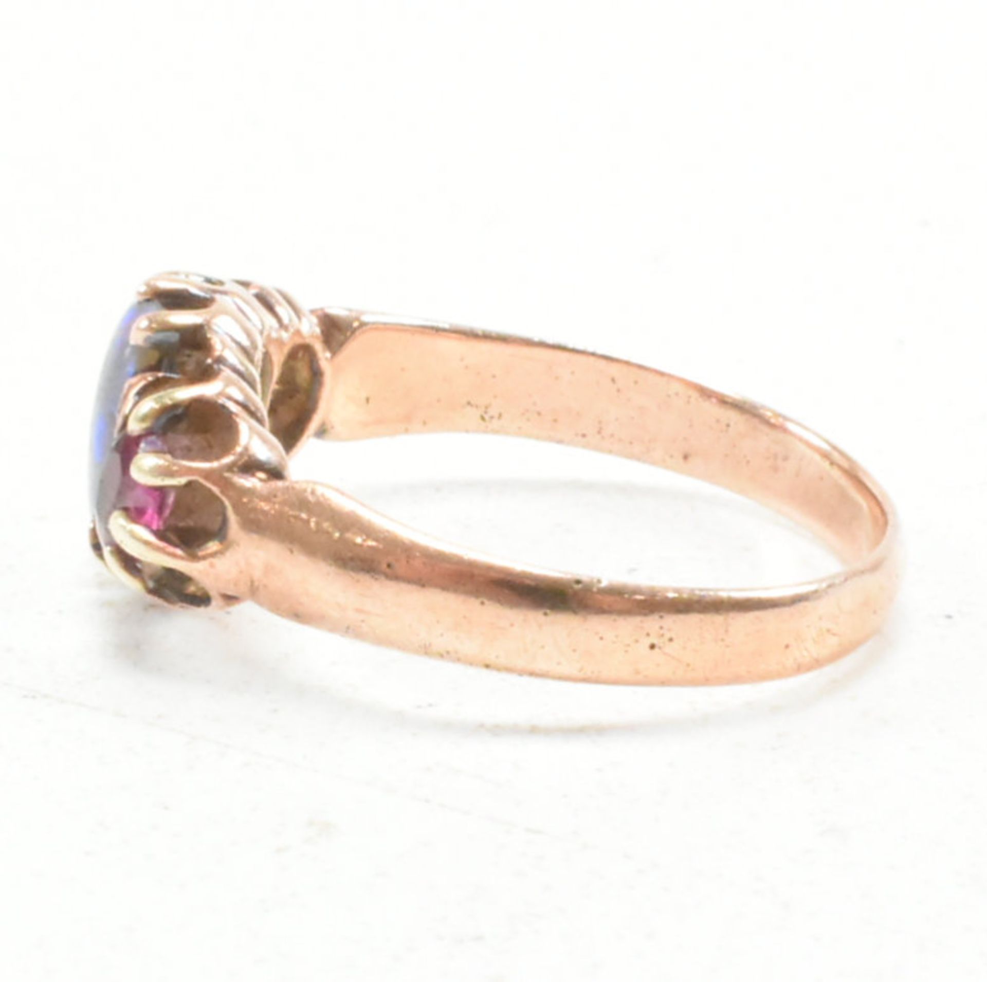 EARLY 20TH CENTURY GOLD OPAL & RUBY RING - Image 3 of 7