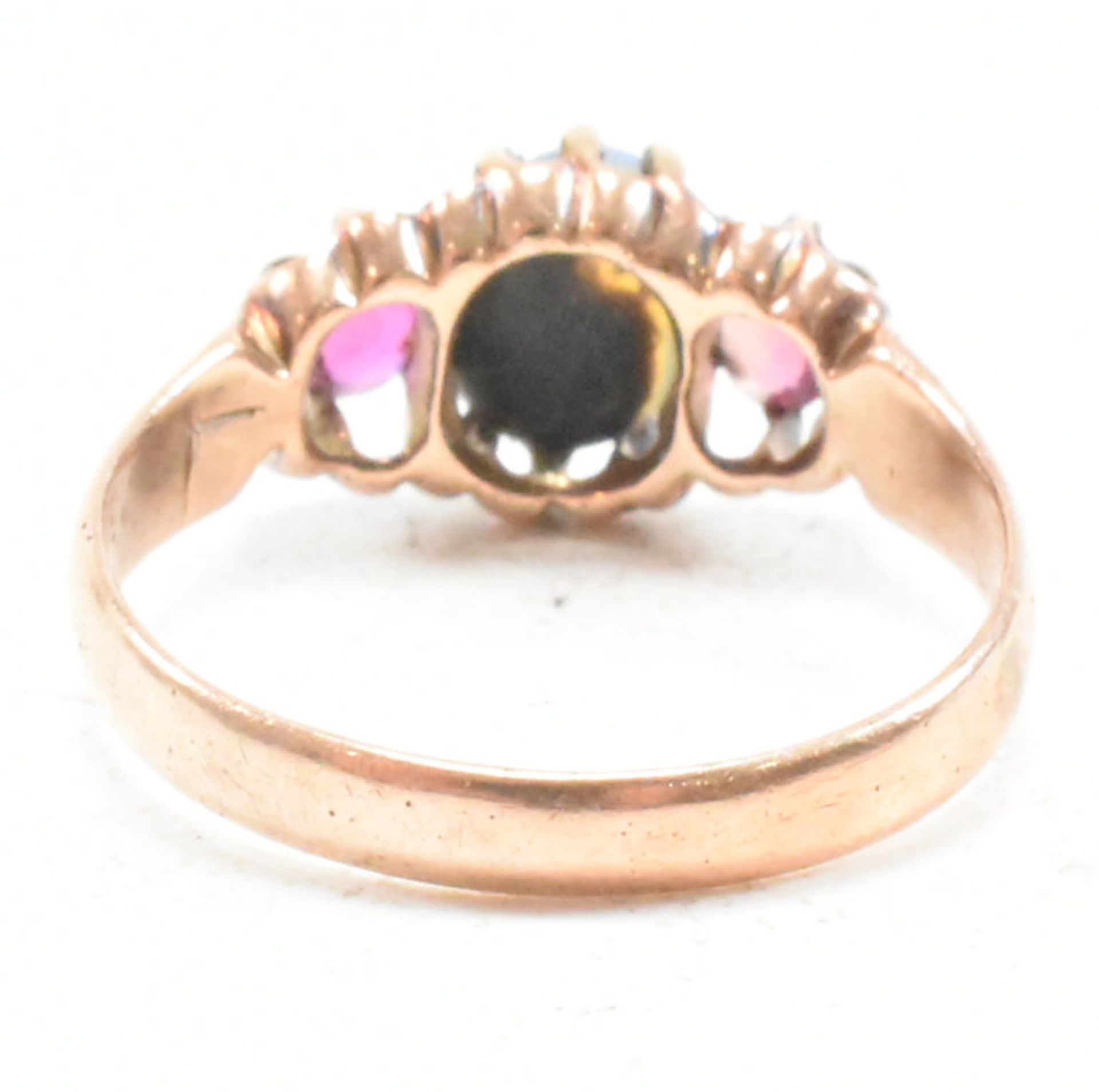 EARLY 20TH CENTURY GOLD OPAL & RUBY RING - Image 5 of 7