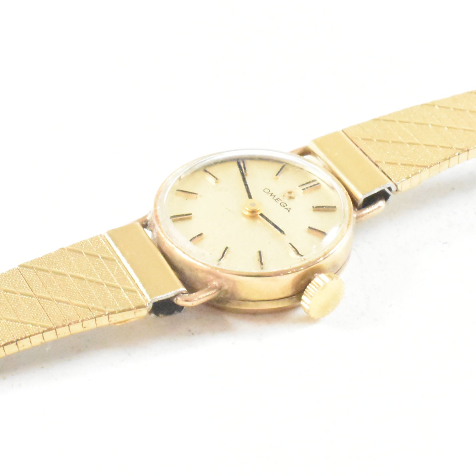 OMEGA HALLMARKED 9CT GOLD & STAINLESS STEEL COCKTAIL WATCH - Image 6 of 8