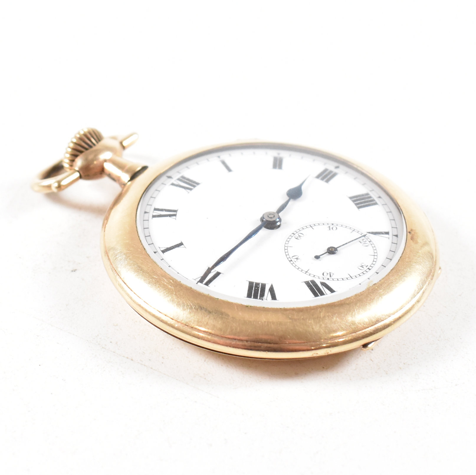 ROLEX LEVER SWISS MADE YELLOW METAL POCKET WATCH - Image 3 of 7