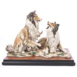 GIUSEPPE ARMANI FLORENCE COMPANIONS COLLIE DOG PAIR