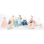 ROYAL DOULTON - COALPORT - ROYAL WORCESTER - LADY FIGURES