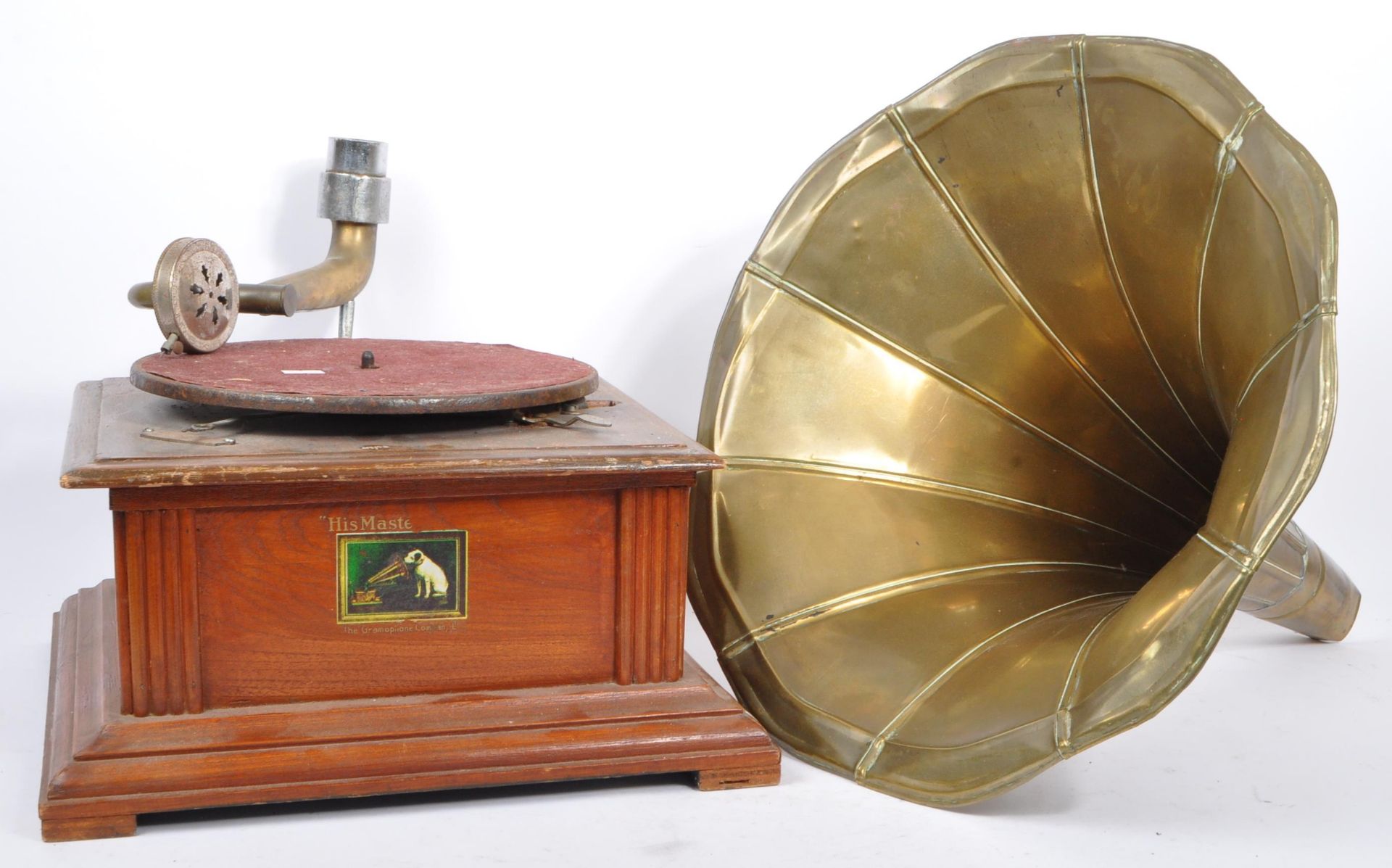 TWO EARLY 20TH CENTURY GRAMOPHONES WITH HORNS - DULCEPHONE - Image 2 of 11