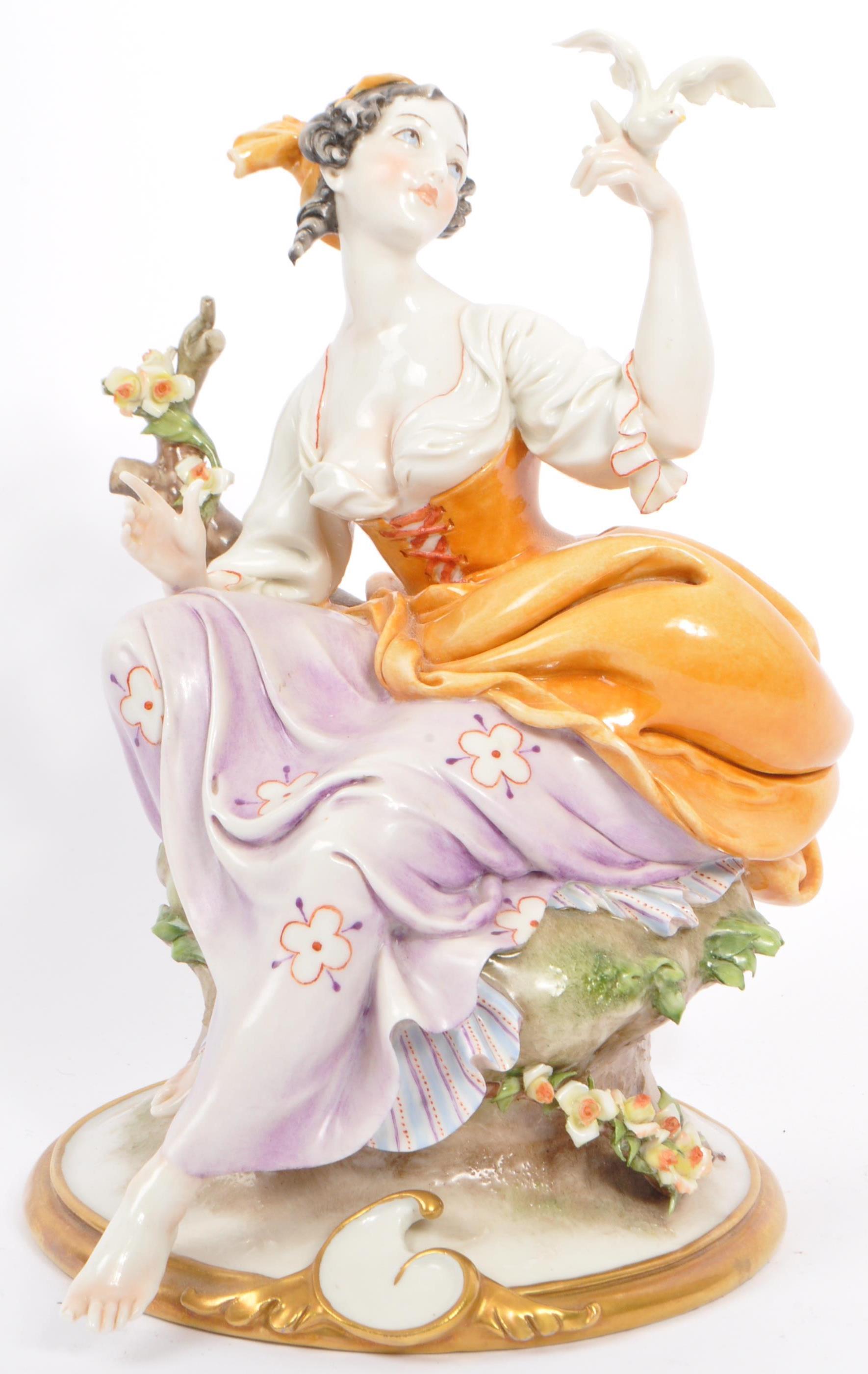 TWO 19TH CENTURY ITALIAN PORCELAIN FIGURES - Image 2 of 8