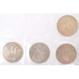 QUEEN VICTORIA 1890 SILVER CROWN PLUS THREE OTHER CROWNS