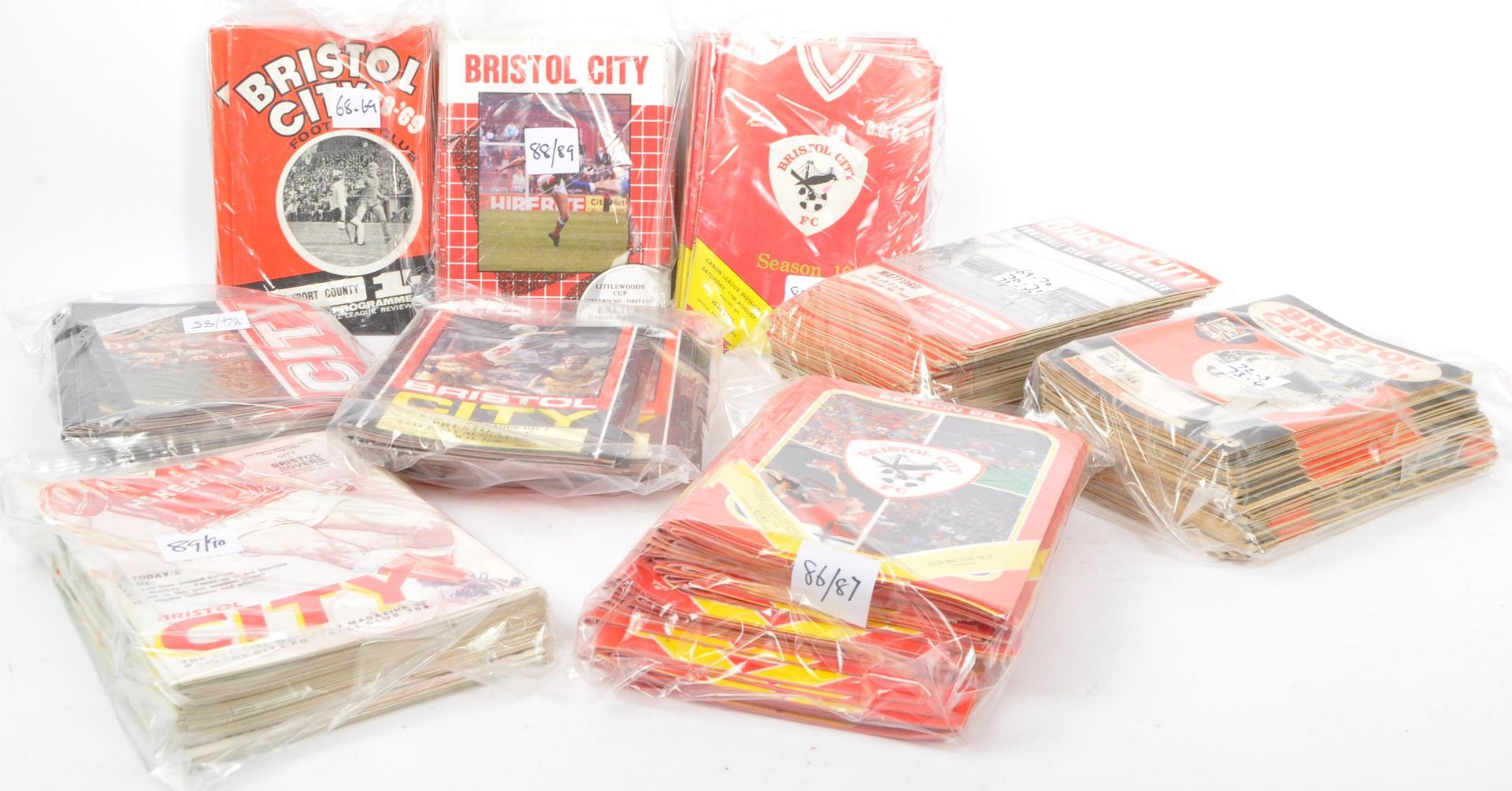 BRISTOL CITY FOOTBALL CLUB - MATCH DAY FOOTBALL PROGRAMMES