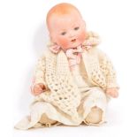 EARLY 20TH CENTURY GERMAN ARMAND MARSEILLE BISQUE HEADED DOLL