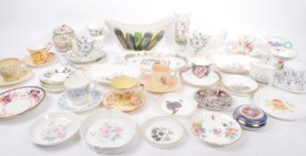 ASSORTMENT OF 20TH CENTURY CHINA - COOPER - AYNSLEY - DOULTON