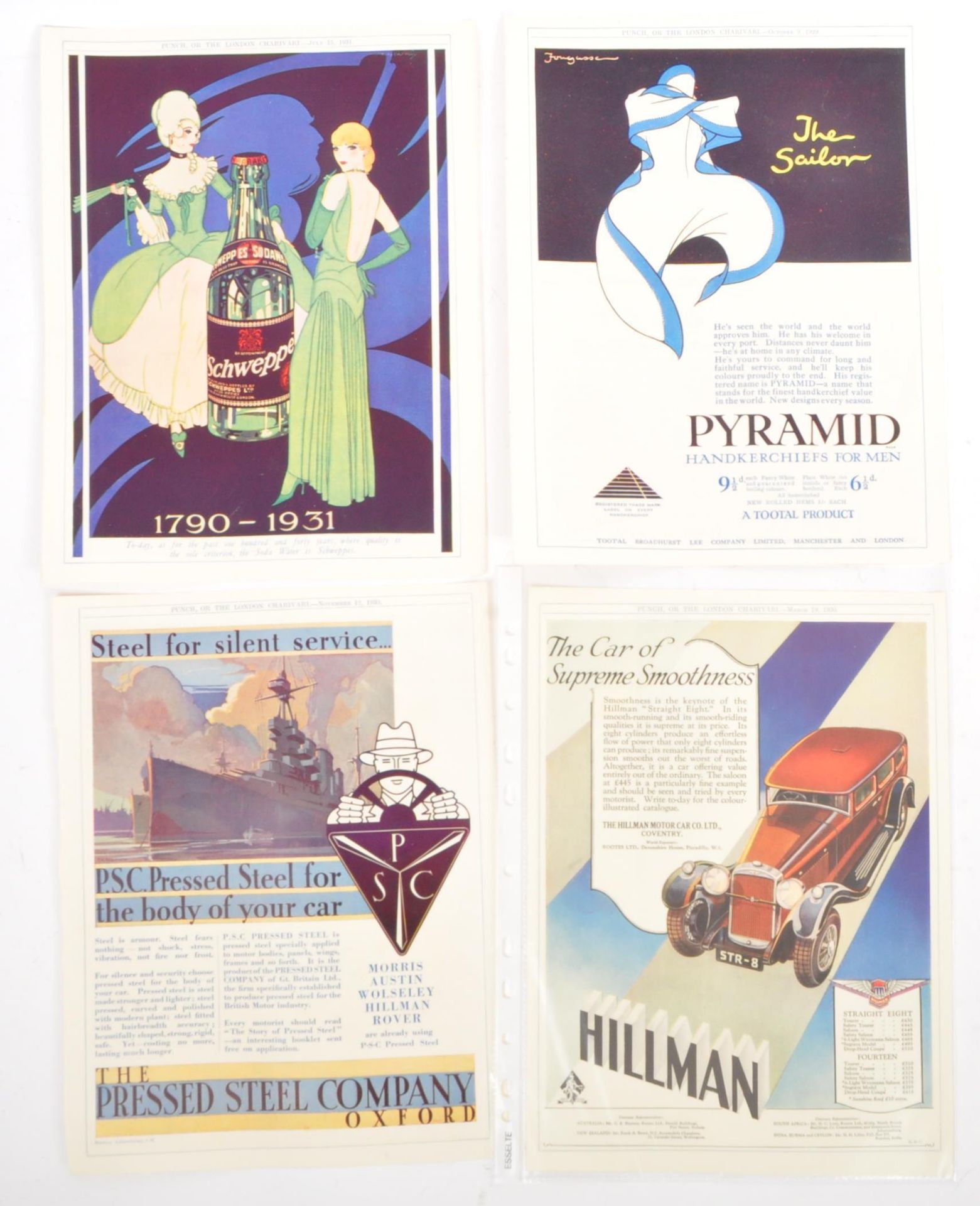 COLLECTION OF 20TH CENTURY ART DECO ADVERTISEMENT POSTERS - Image 4 of 9